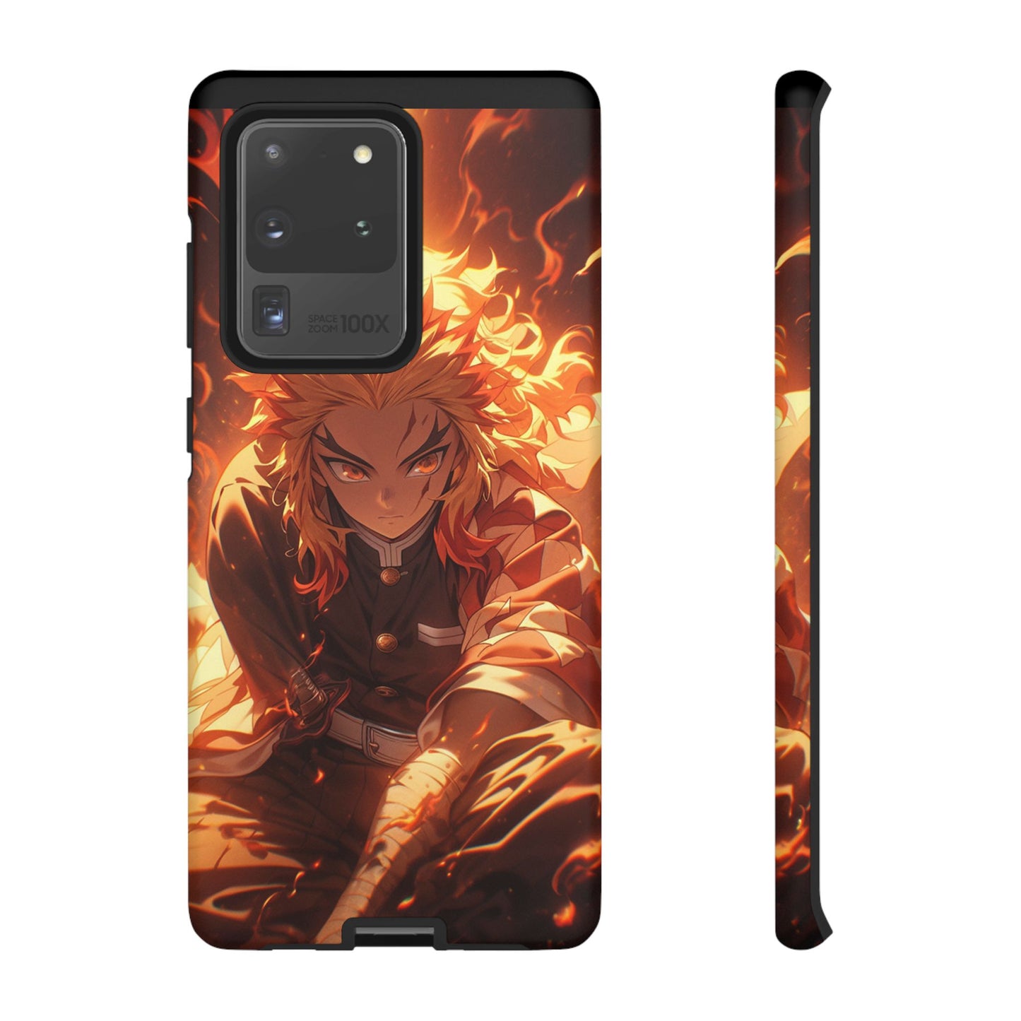 Demon Slayer Rengoku Heavy Duty Phone Case | Anime Shockproof Protective Cover – #104
