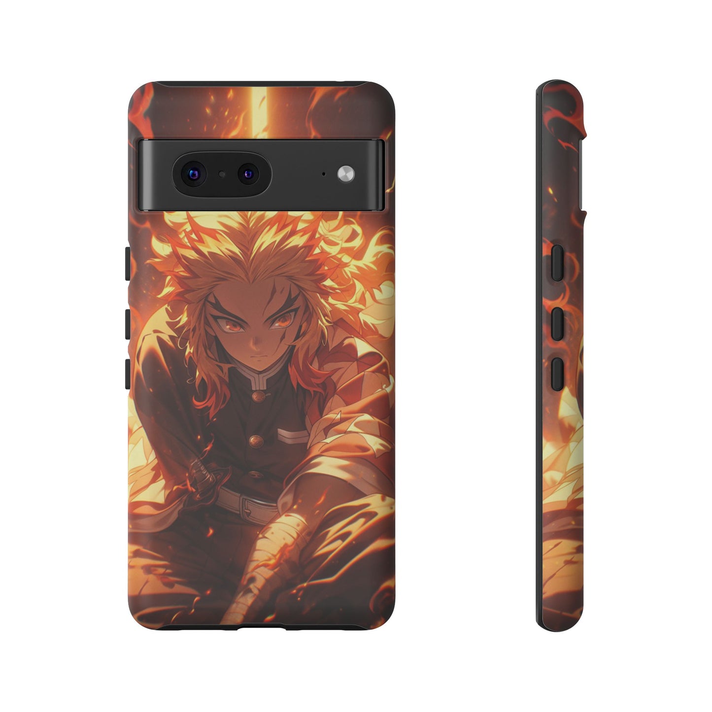 Demon Slayer Rengoku Heavy Duty Phone Case | Anime Shockproof Protective Cover – #104