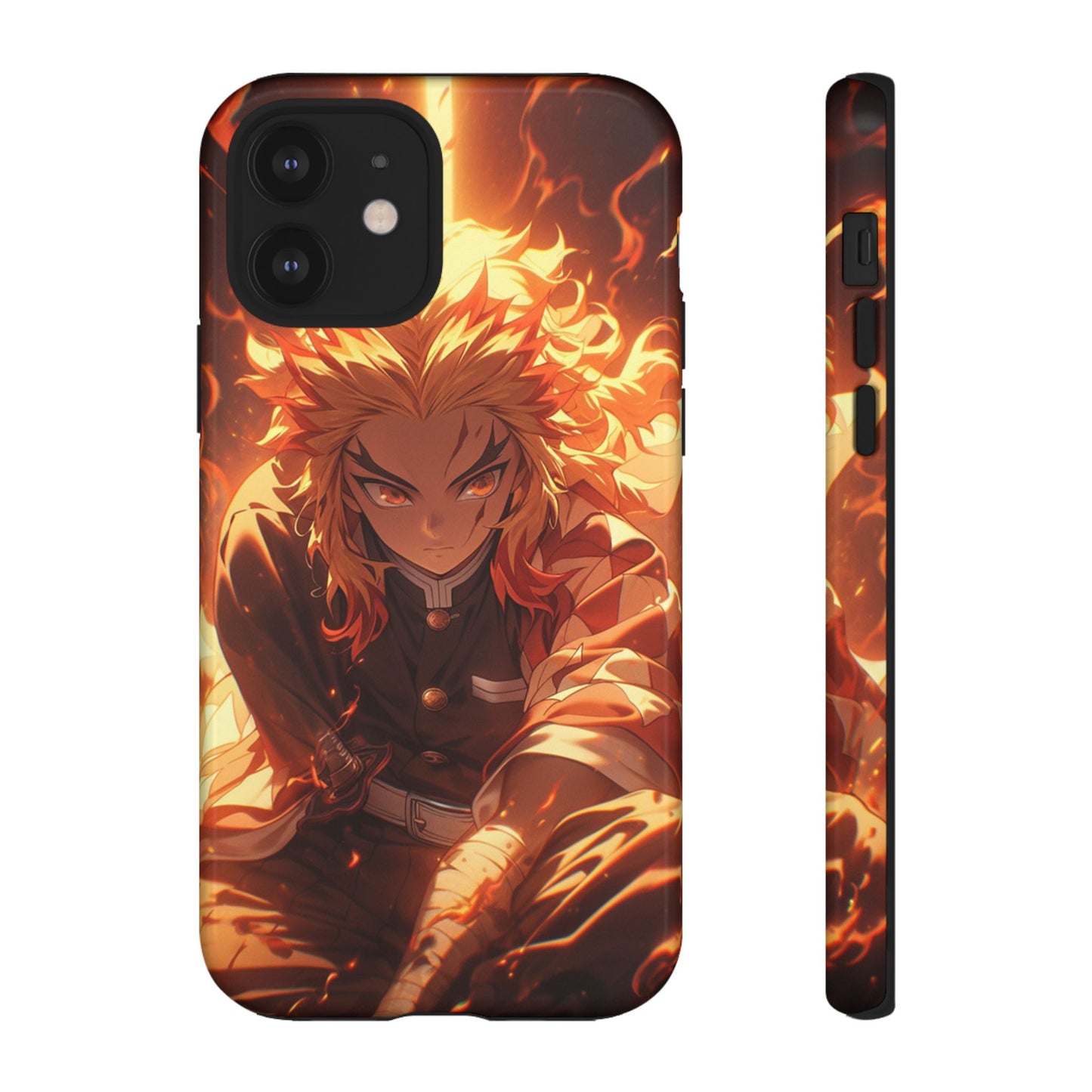 Demon Slayer Rengoku Heavy Duty Phone Case | Anime Shockproof Protective Cover – #104