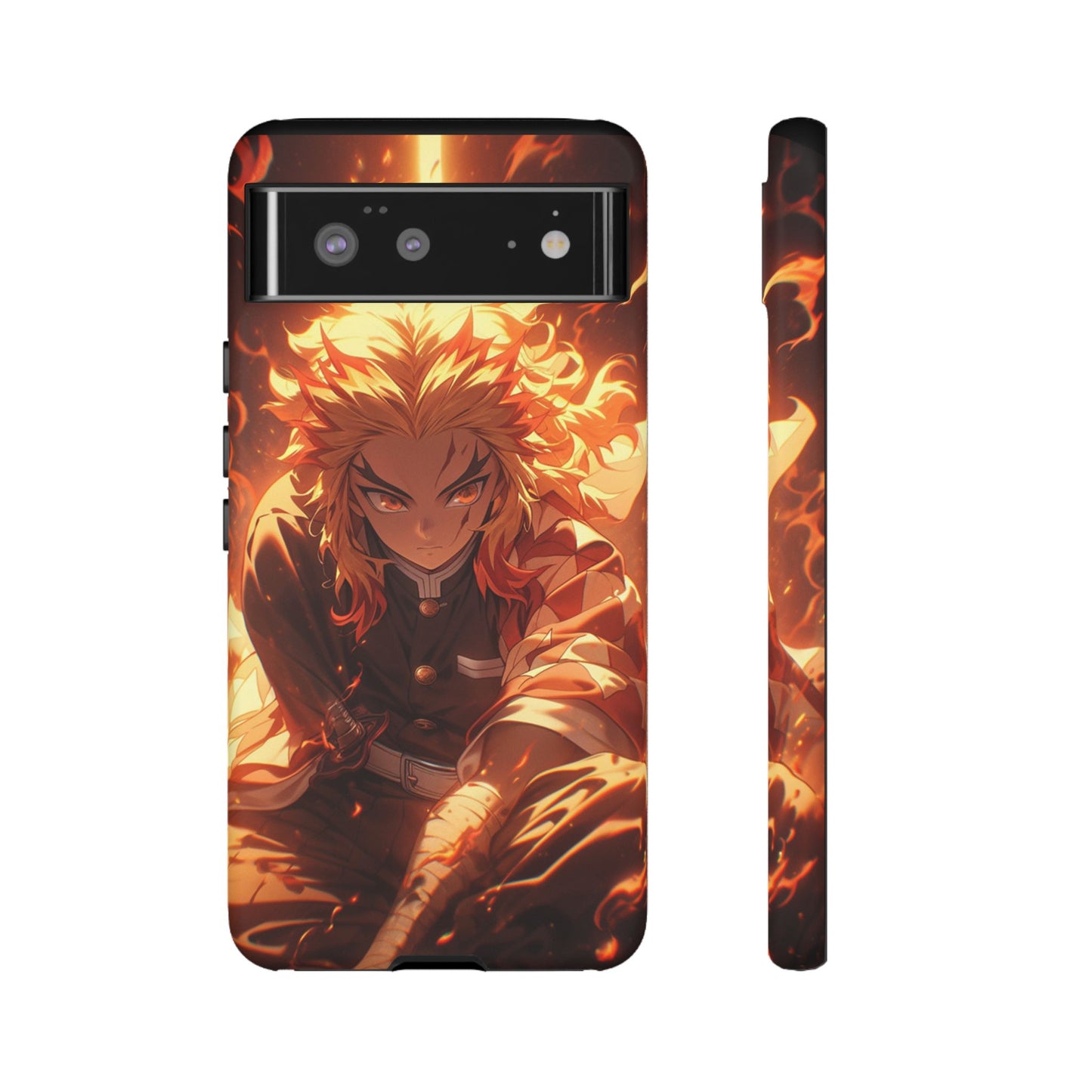 Demon Slayer Rengoku Heavy Duty Phone Case | Anime Shockproof Protective Cover – #104