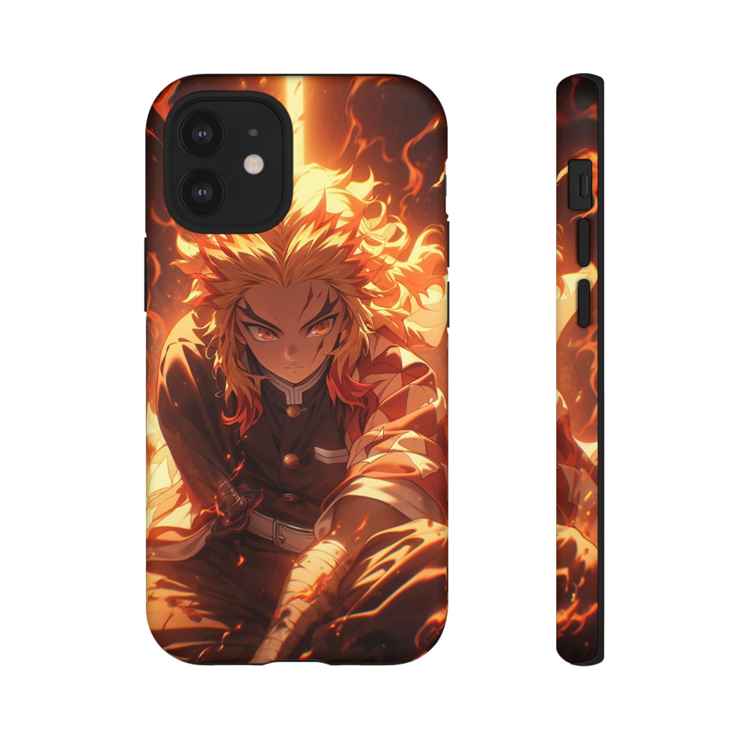 Demon Slayer Rengoku Heavy Duty Phone Case | Anime Shockproof Protective Cover – #104