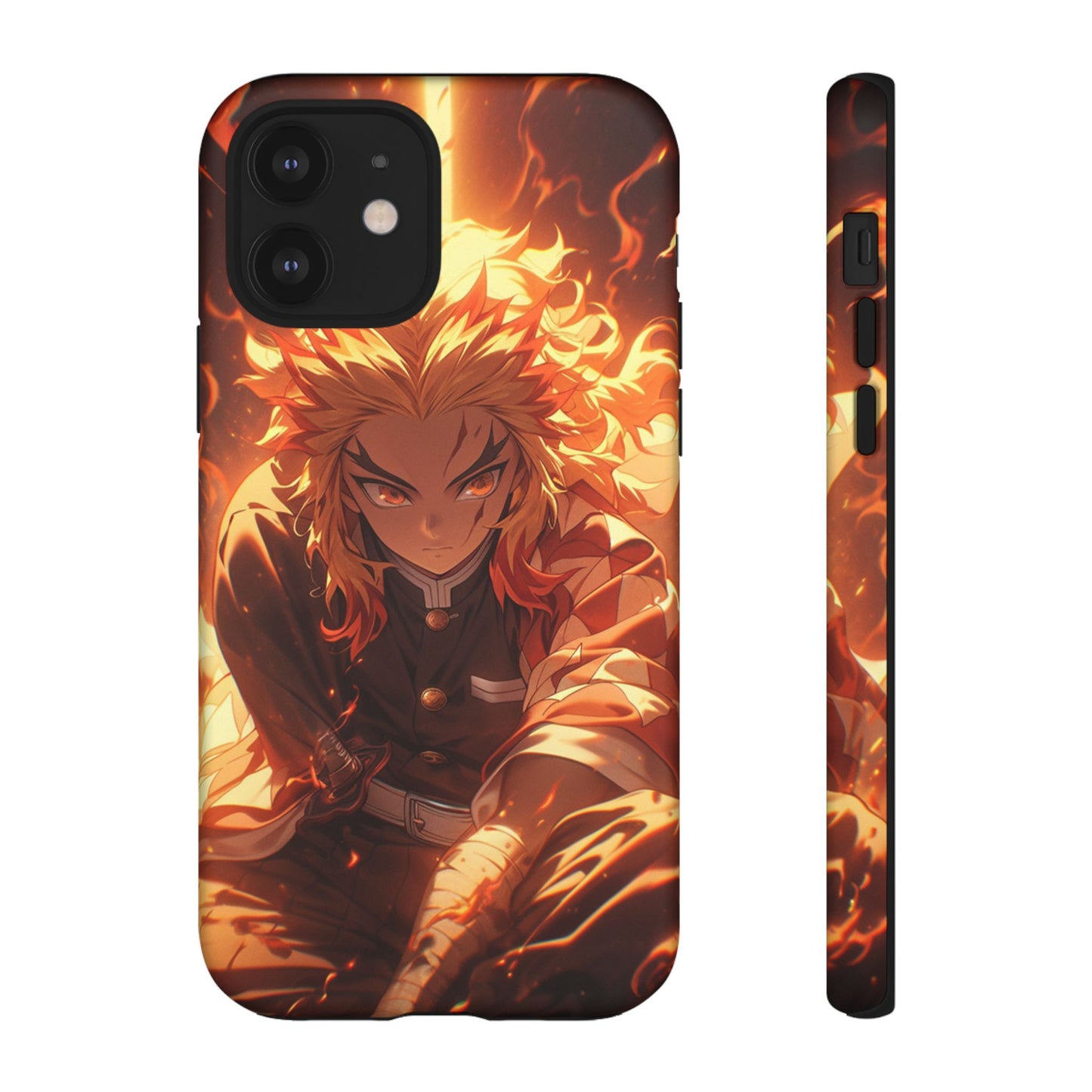 Demon Slayer Rengoku Heavy Duty Phone Case | Anime Shockproof Protective Cover – #104
