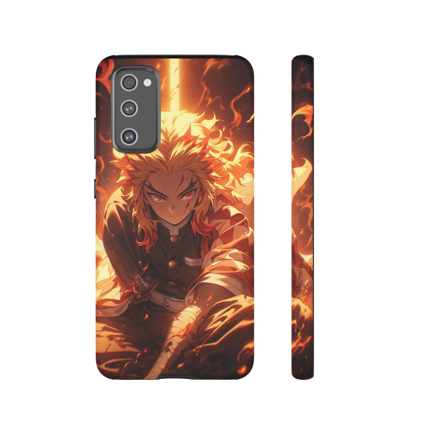 Demon Slayer Rengoku Heavy Duty Phone Case | Anime Shockproof Protective Cover – #104