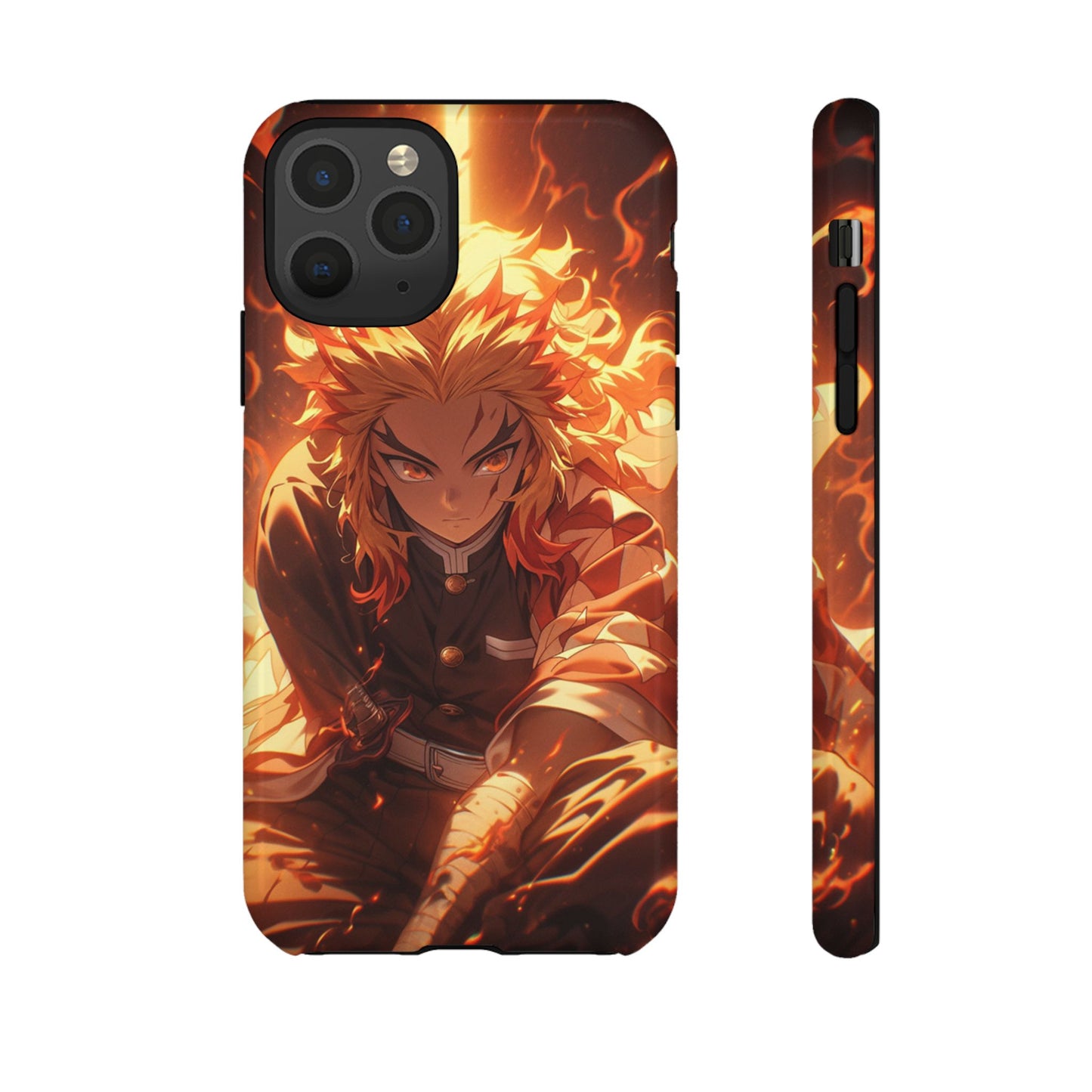 Demon Slayer Rengoku Heavy Duty Phone Case | Anime Shockproof Protective Cover – #104