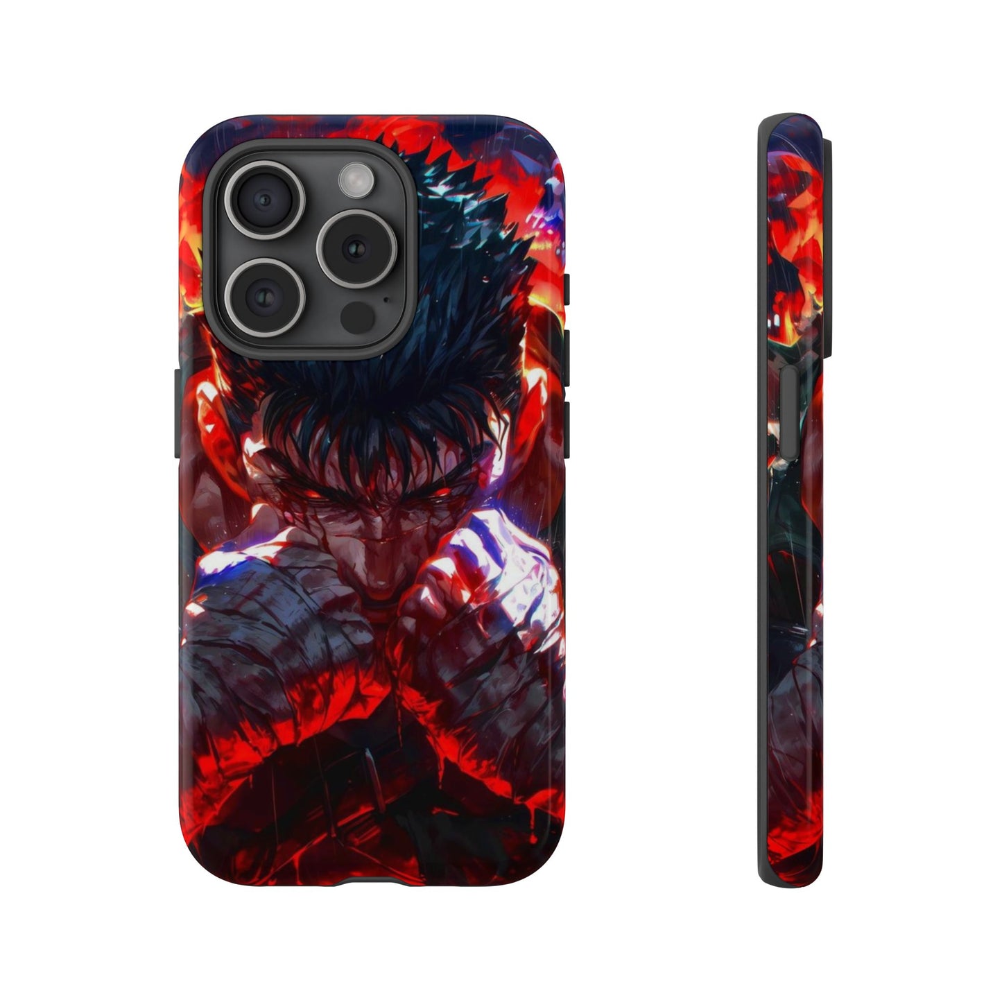 Berserk Guts Heavy Duty Phone Case | Anime Shockproof Protective Cover – #104