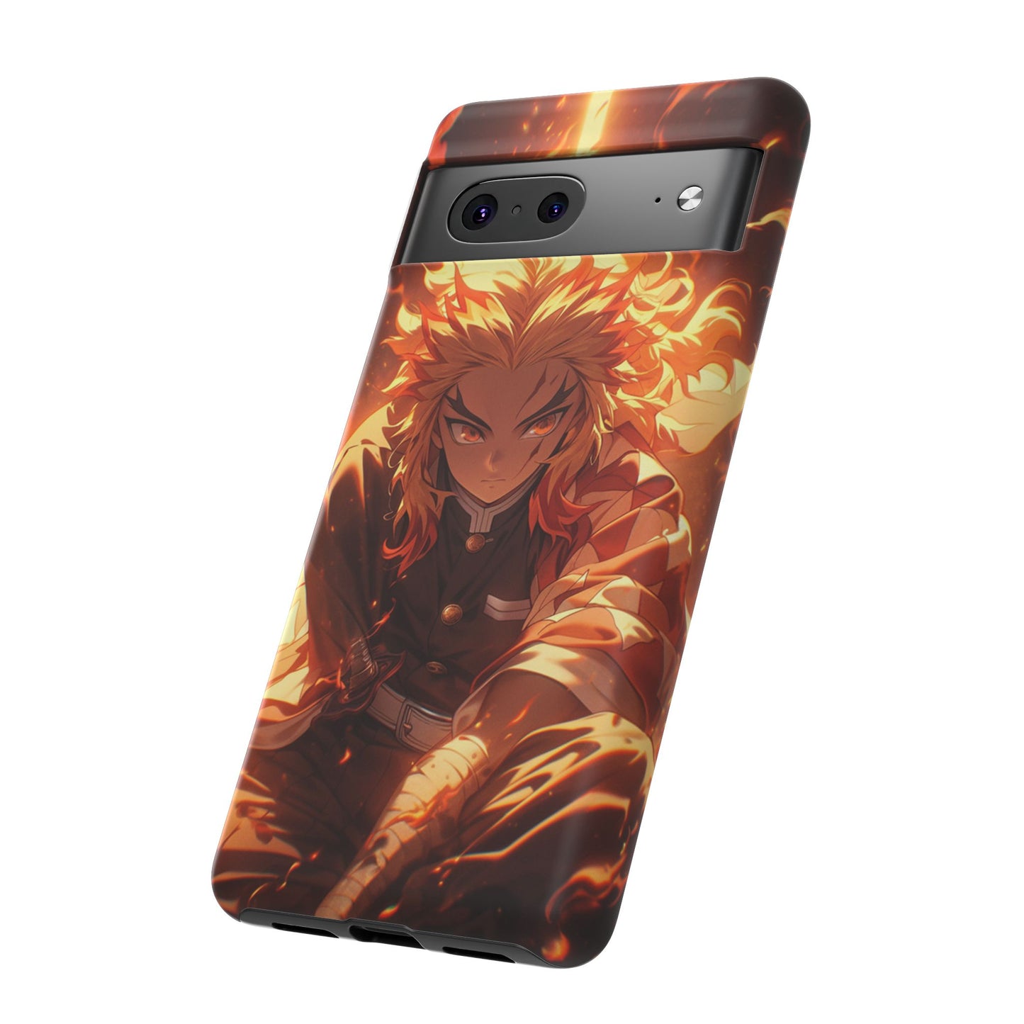 Demon Slayer Rengoku Heavy Duty Phone Case | Anime Shockproof Protective Cover – #104