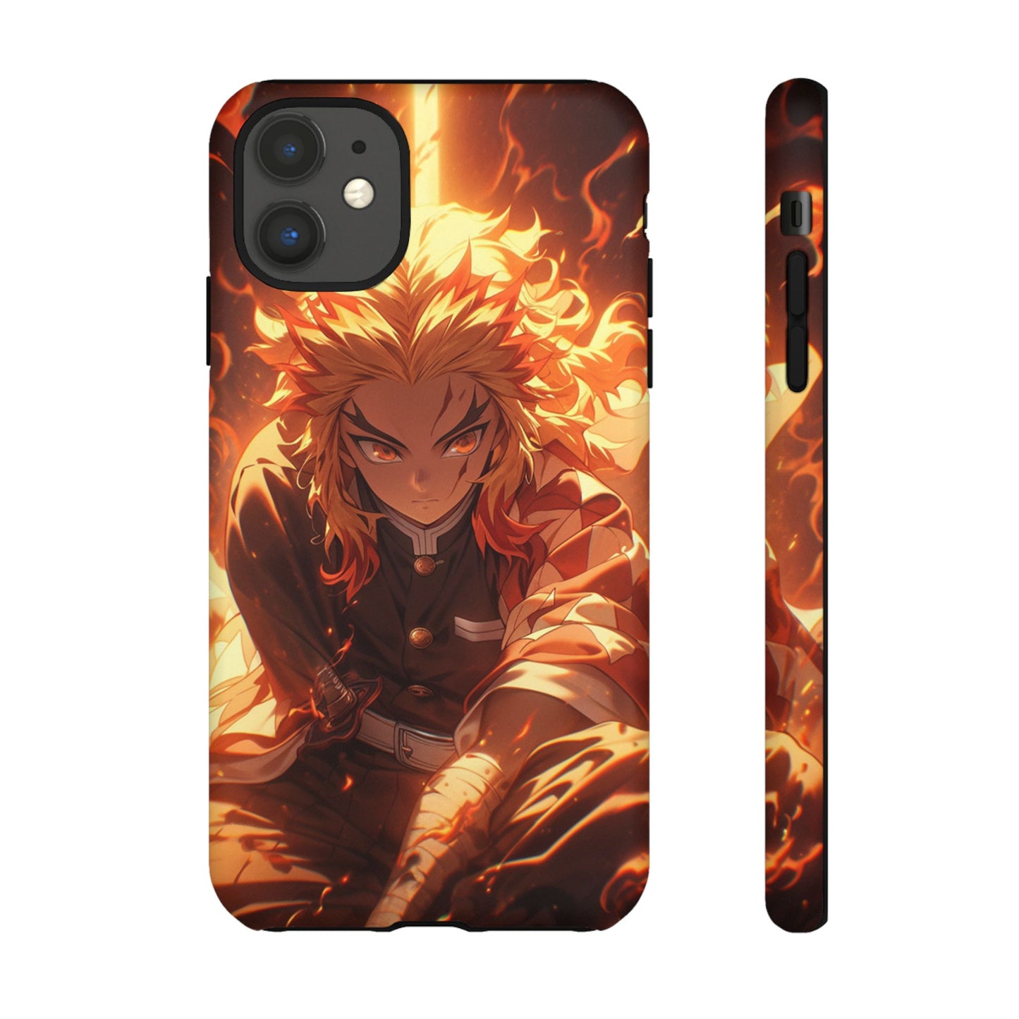 Demon Slayer Rengoku Heavy Duty Phone Case | Anime Shockproof Protective Cover – #104