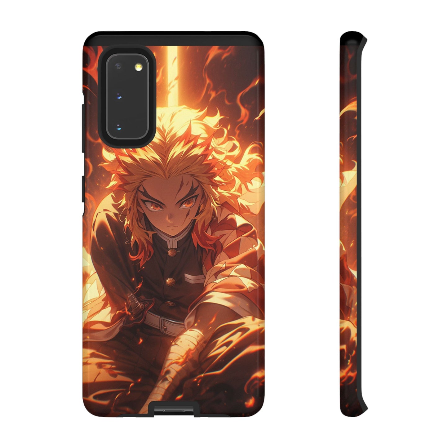 Demon Slayer Rengoku Heavy Duty Phone Case | Anime Shockproof Protective Cover – #104