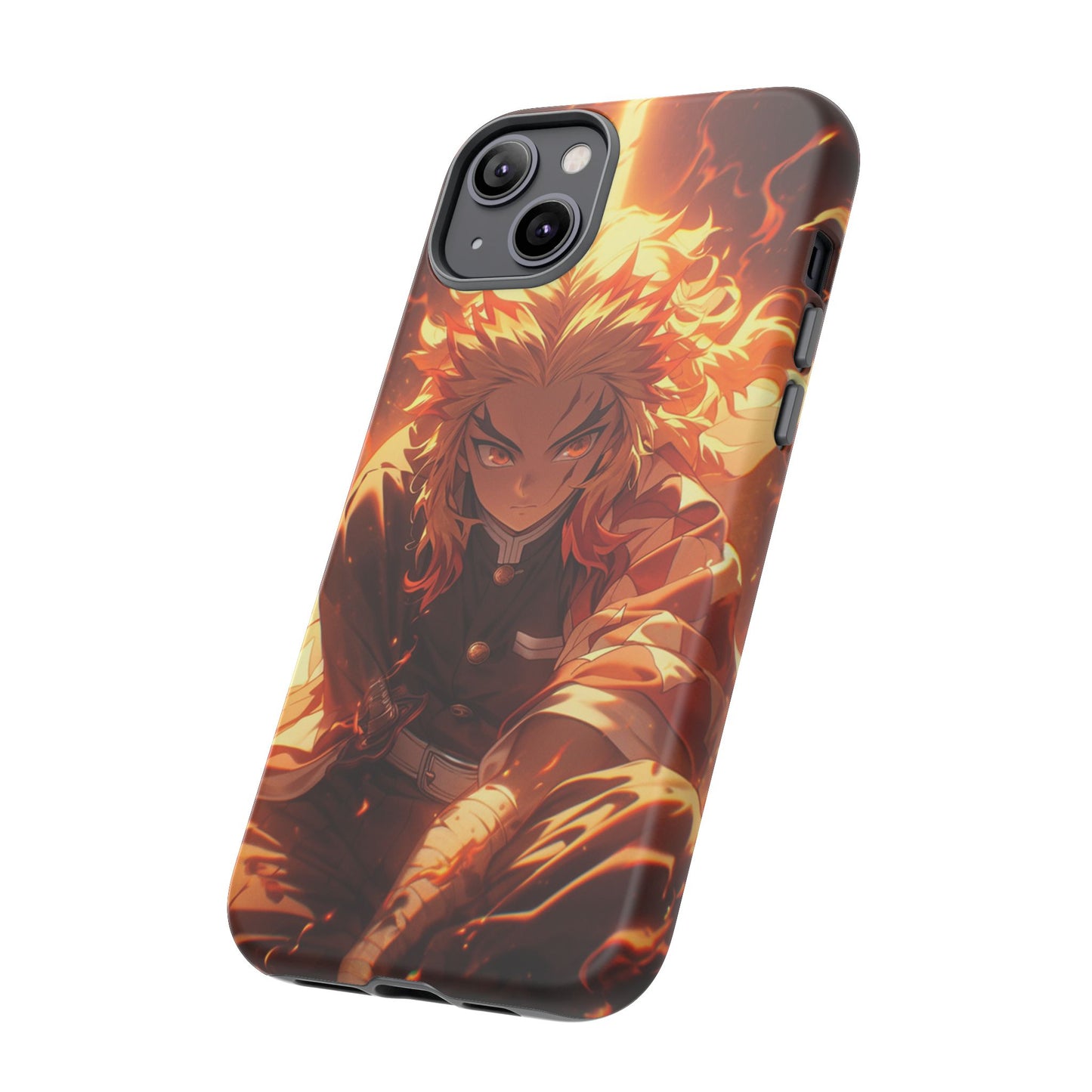 Demon Slayer Rengoku Heavy Duty Phone Case | Anime Shockproof Protective Cover – #104