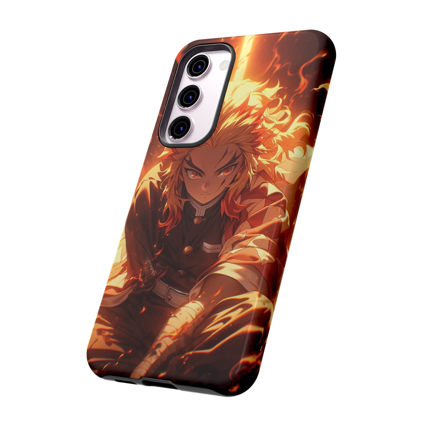 Demon Slayer Rengoku Heavy Duty Phone Case | Anime Shockproof Protective Cover – #104