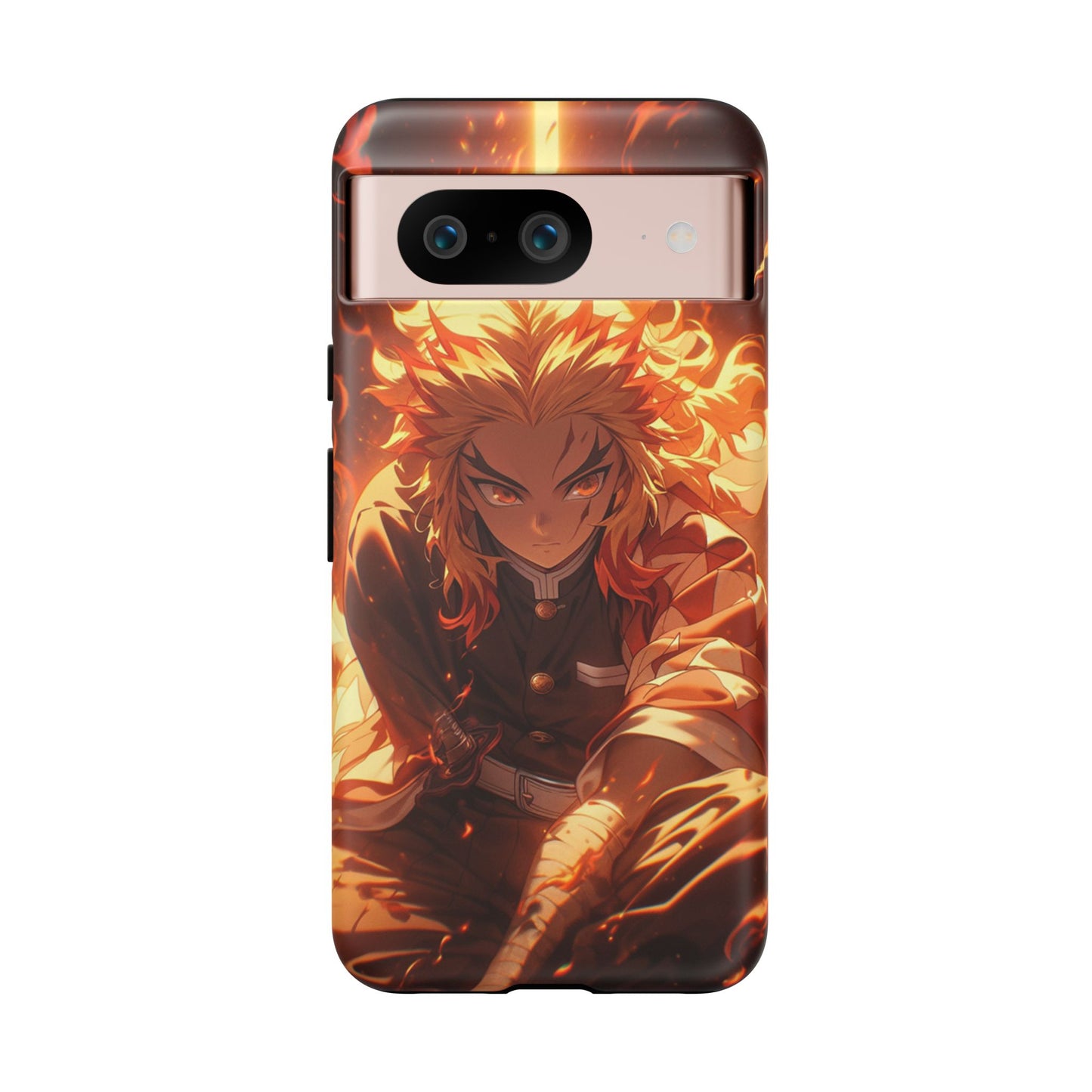 Demon Slayer Rengoku Heavy Duty Phone Case | Anime Shockproof Protective Cover – #104