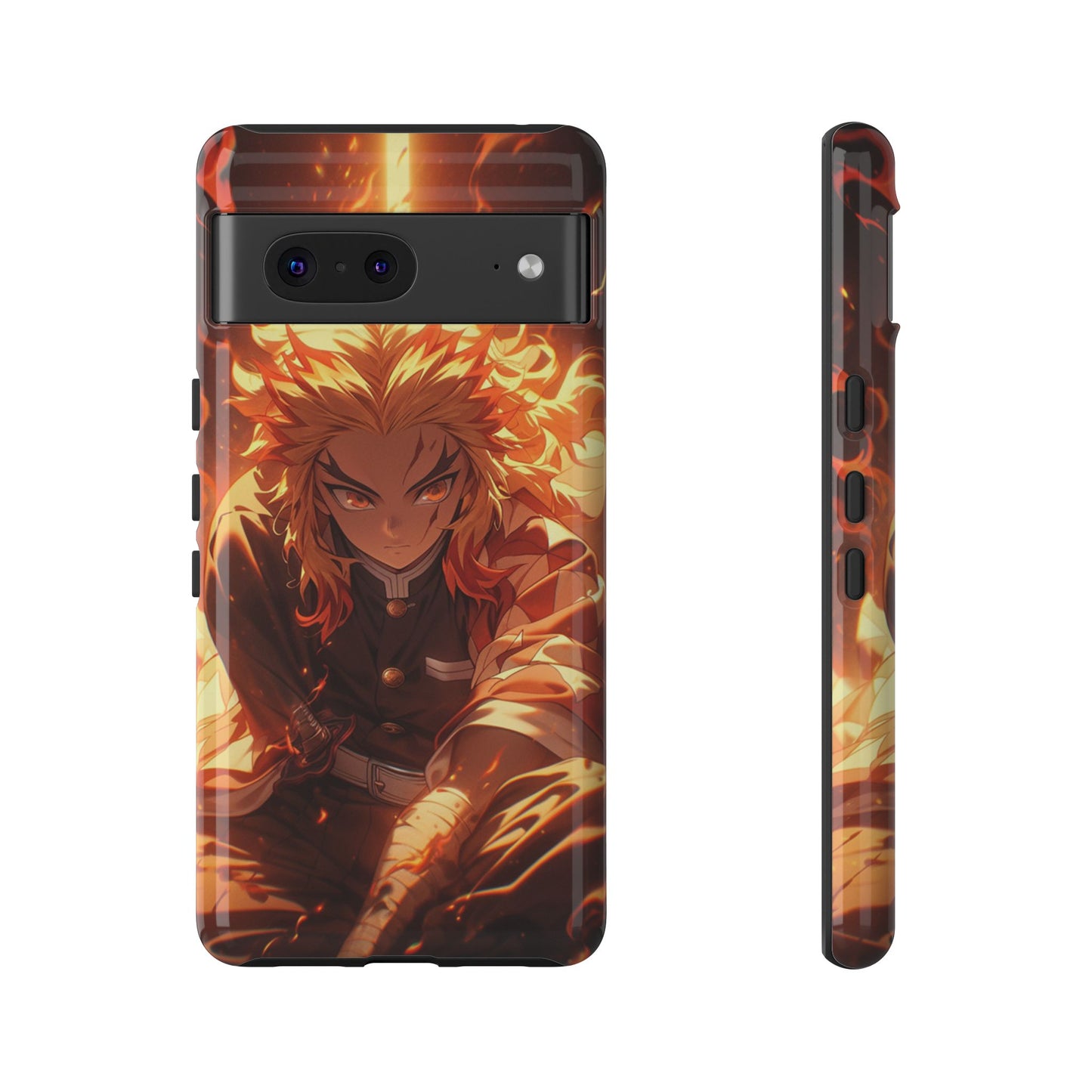Demon Slayer Rengoku Heavy Duty Phone Case | Anime Shockproof Protective Cover – #104
