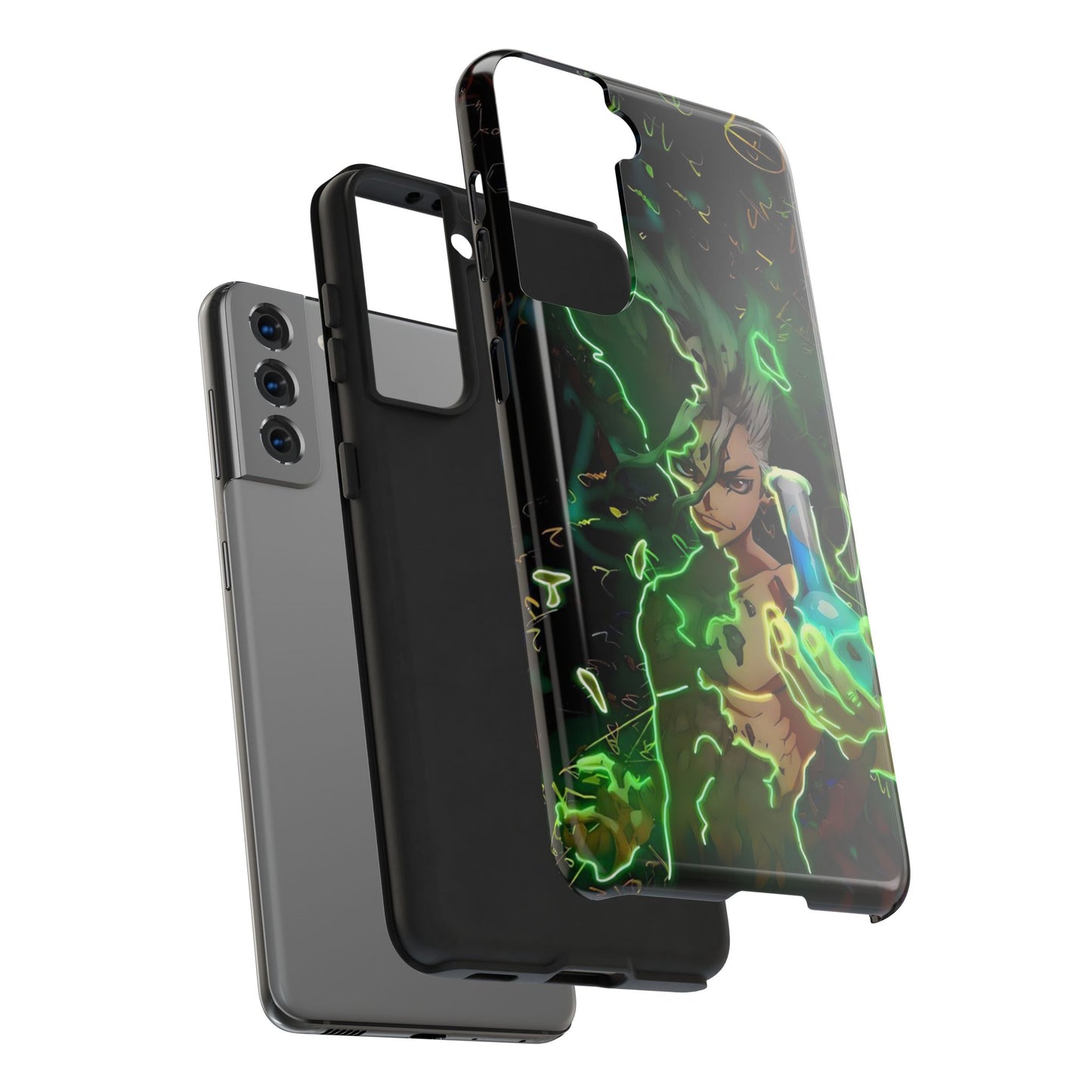 Dr. Stone Senku Tough Phone Case | Anime Heavy Duty Protective Cover – #104