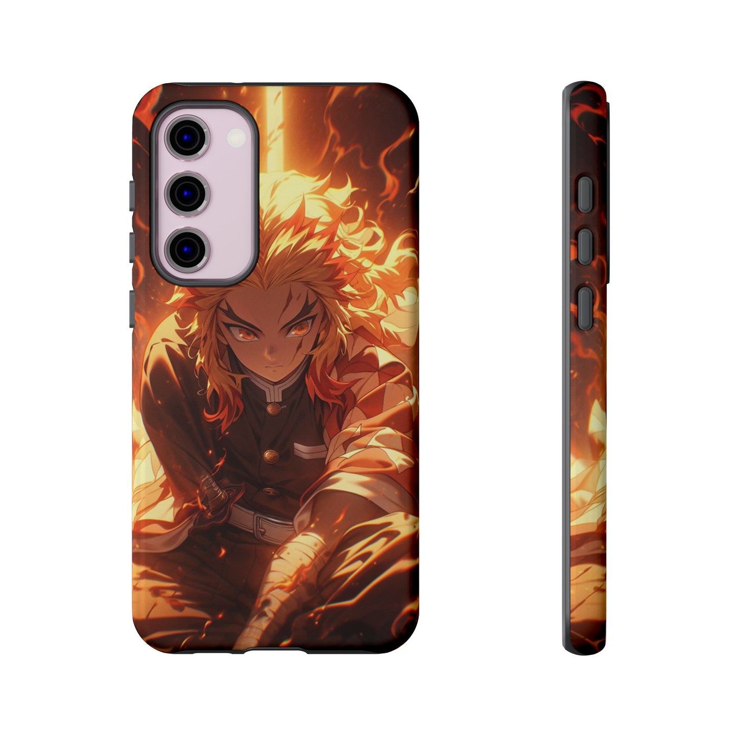 Demon Slayer Rengoku Heavy Duty Phone Case | Anime Shockproof Protective Cover – #104