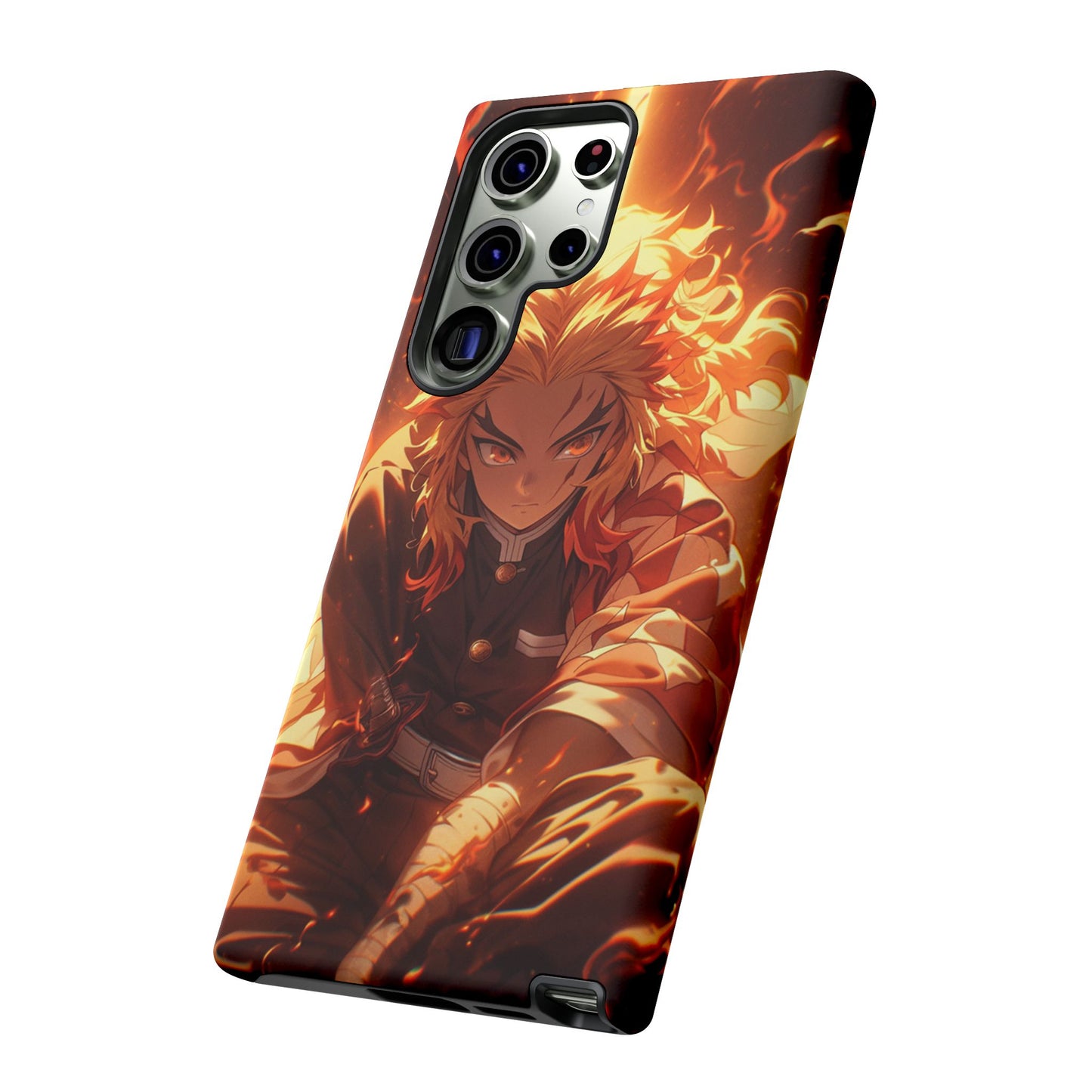 Demon Slayer Rengoku Heavy Duty Phone Case | Anime Shockproof Protective Cover – #104