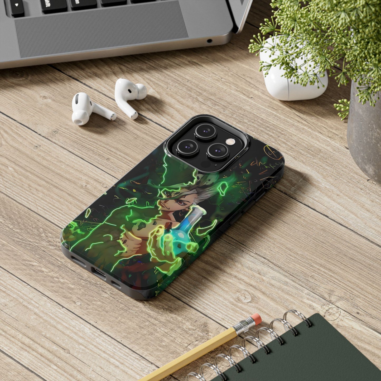 Dr. Stone Senku Tough Phone Case | Anime Heavy Duty Protective Cover – #104
