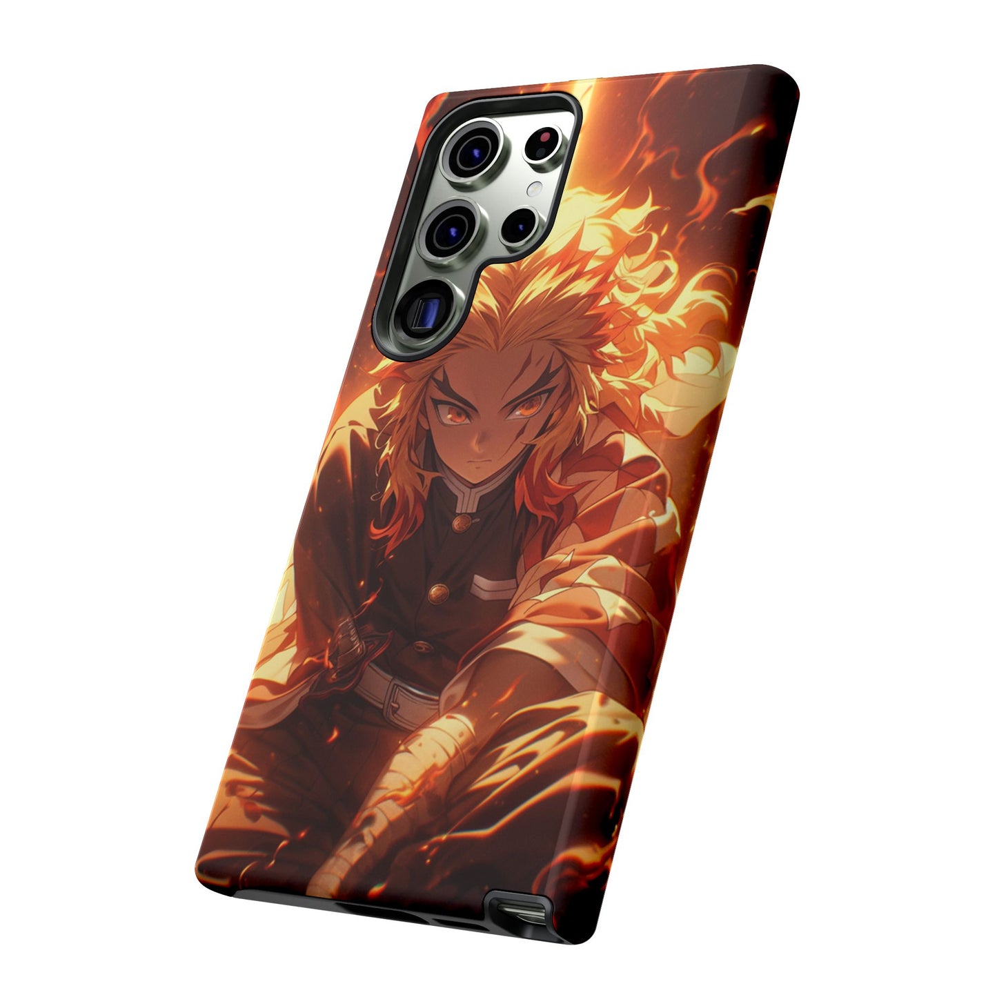 Demon Slayer Rengoku Heavy Duty Phone Case | Anime Shockproof Protective Cover – #104