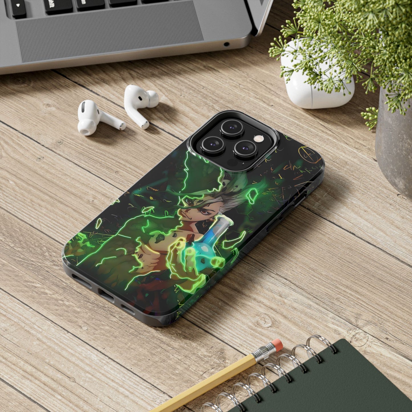 Dr. Stone Senku Tough Phone Case | Anime Heavy Duty Protective Cover – #104