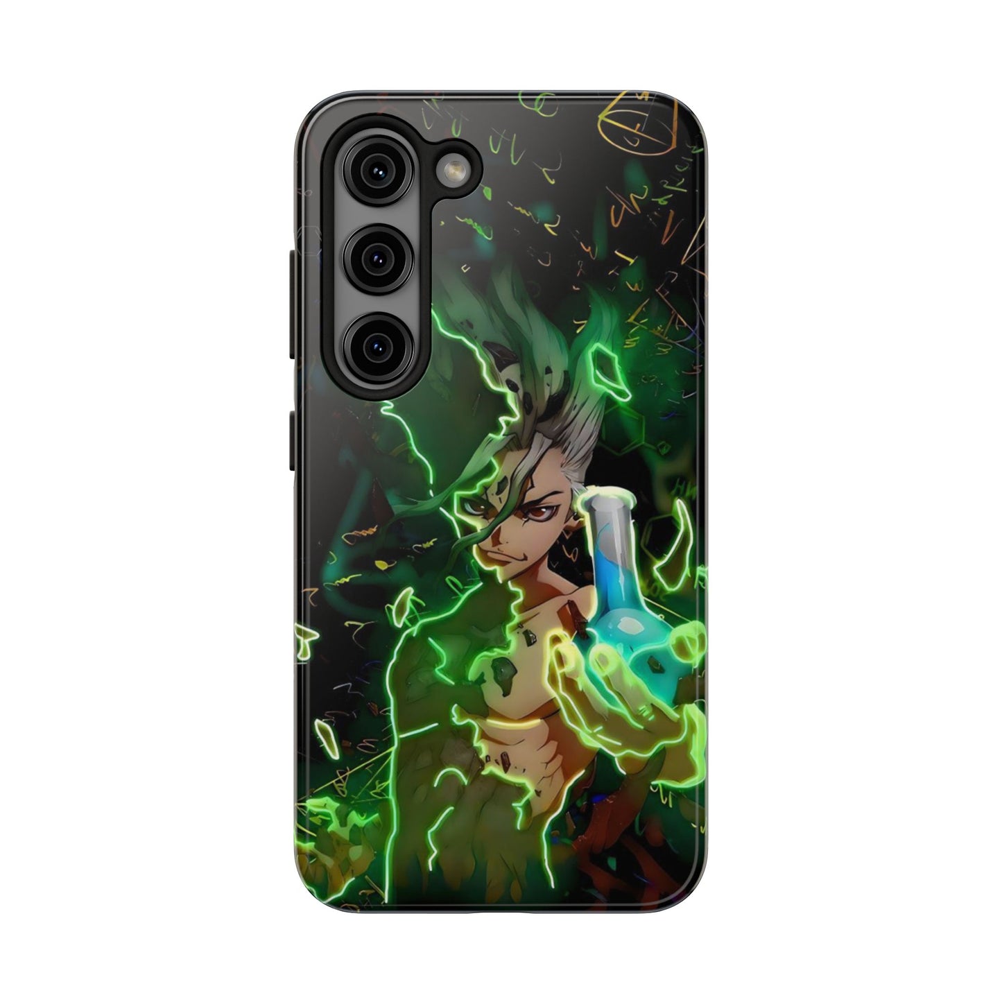 Dr. Stone Senku Tough Phone Case | Anime Heavy Duty Protective Cover – #104