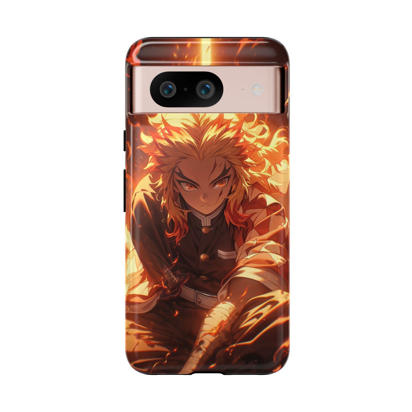Demon Slayer Rengoku Heavy Duty Phone Case | Anime Shockproof Protective Cover – #104