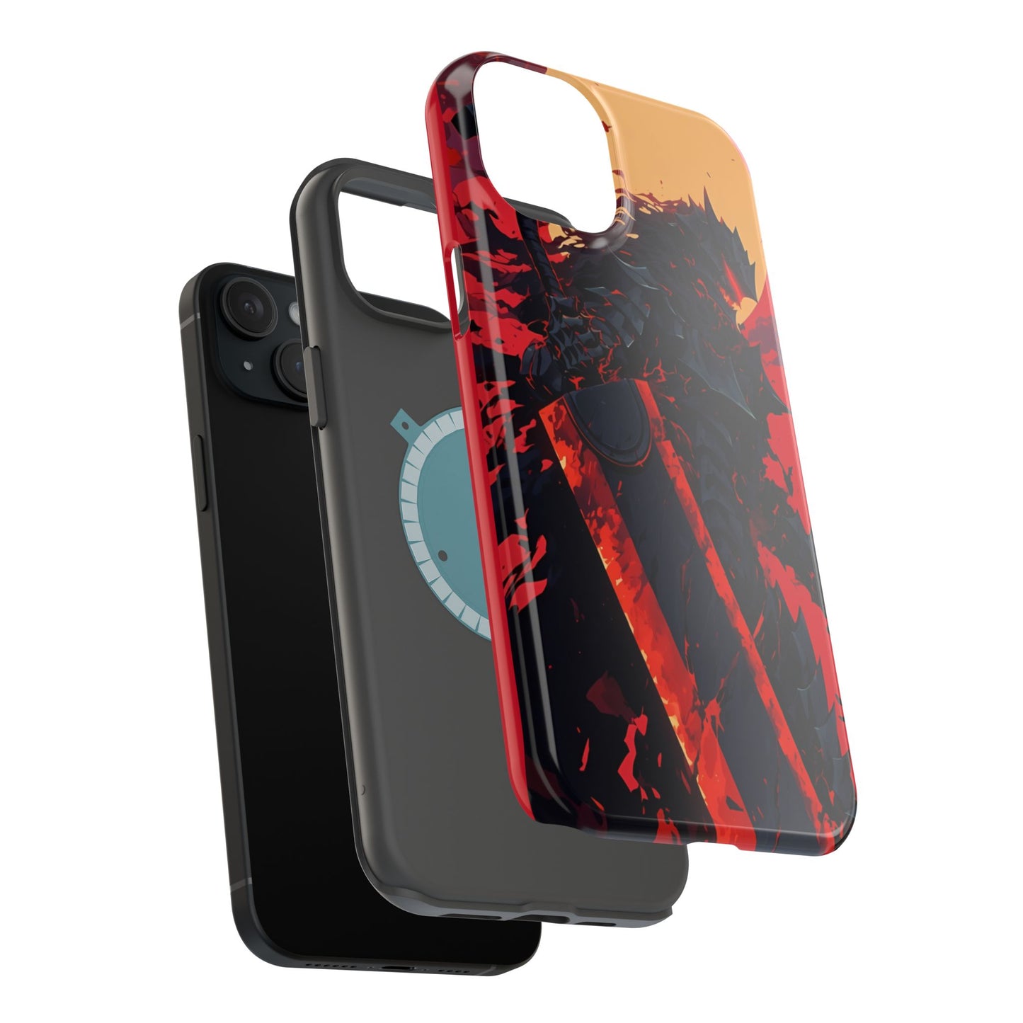 Berserk Guts MagSafe Heavy Duty Phone Case | Anime Magnetic Tough Cover – #104