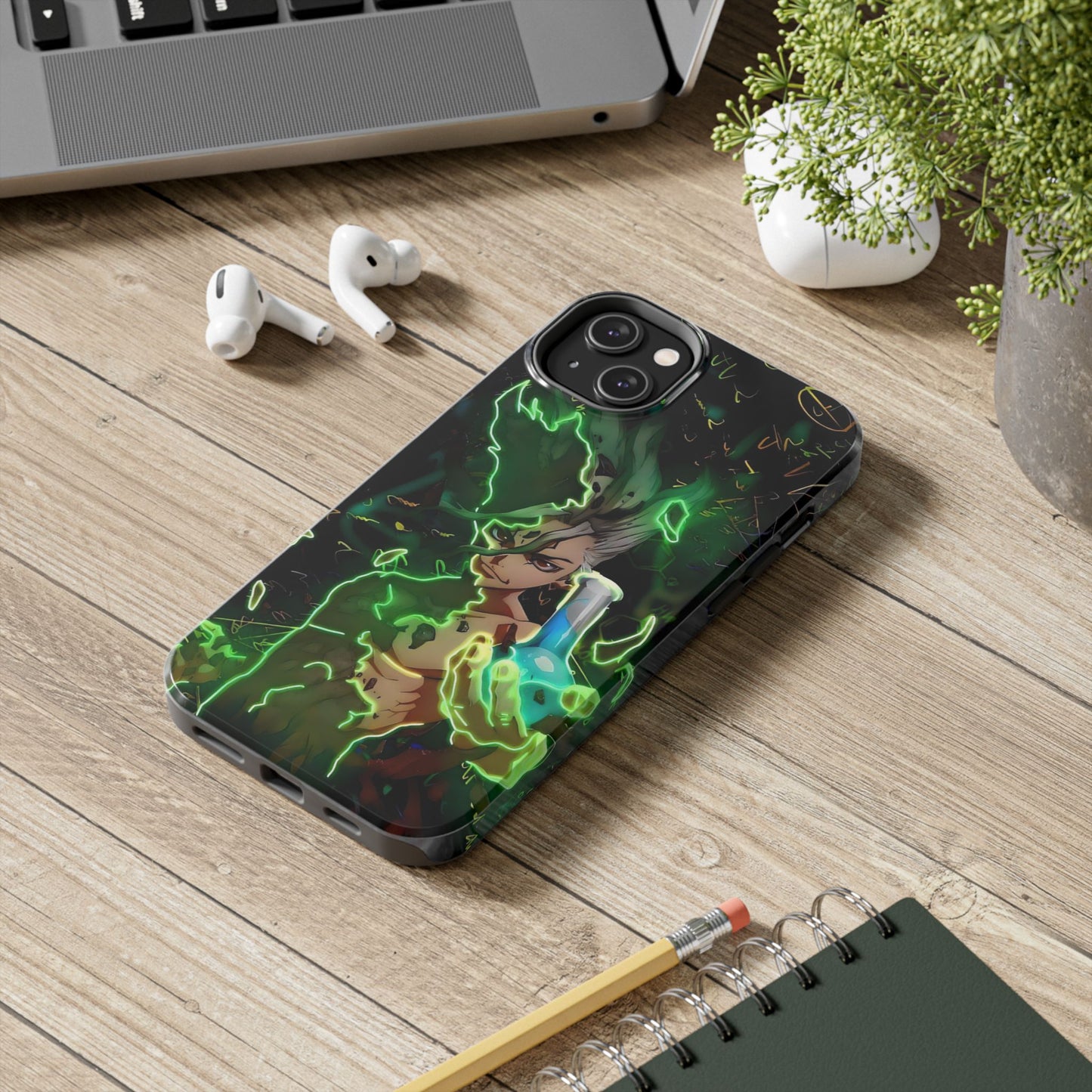 Dr. Stone Senku Tough Phone Case | Anime Heavy Duty Protective Cover – #104