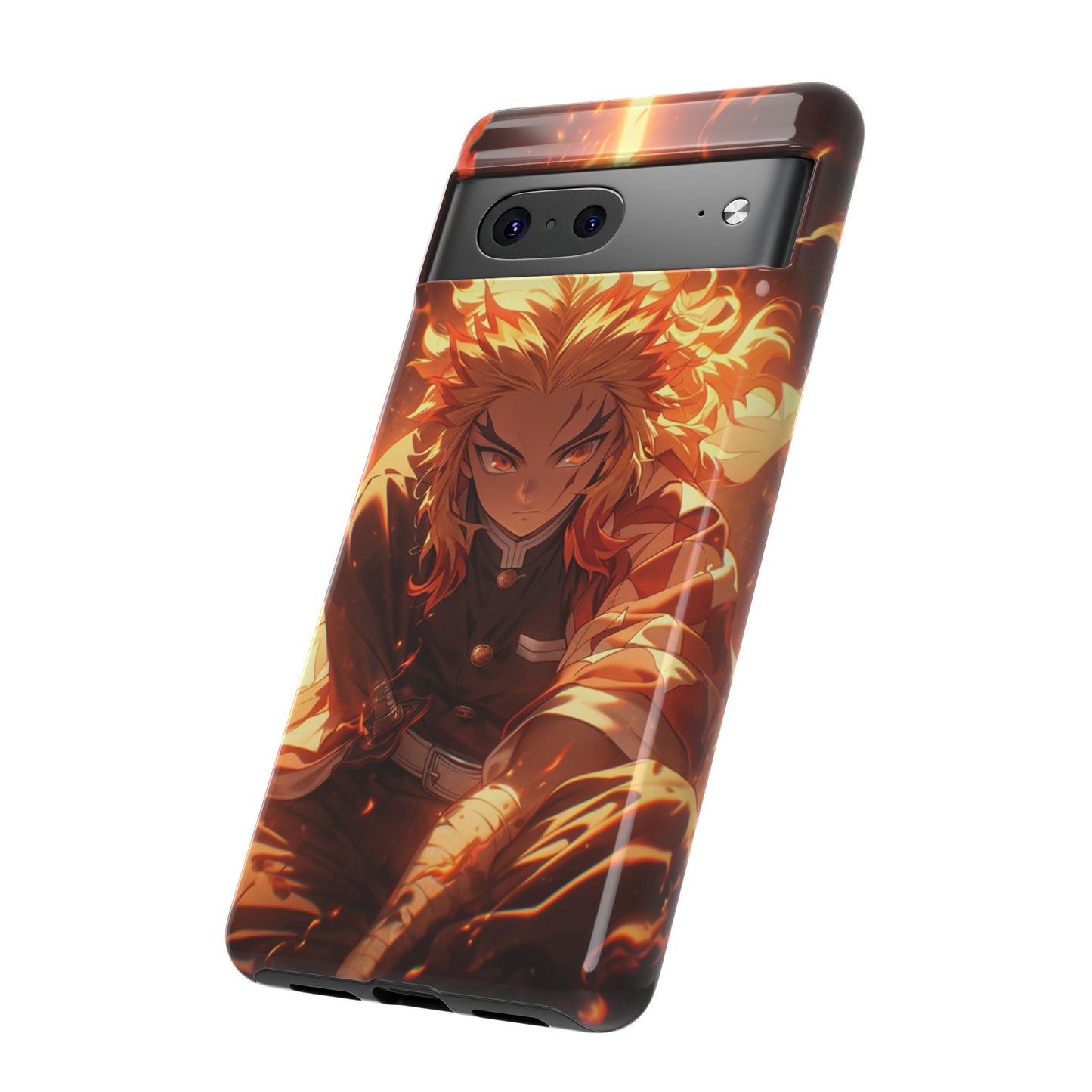 Demon Slayer Rengoku Heavy Duty Phone Case | Anime Shockproof Protective Cover – #104