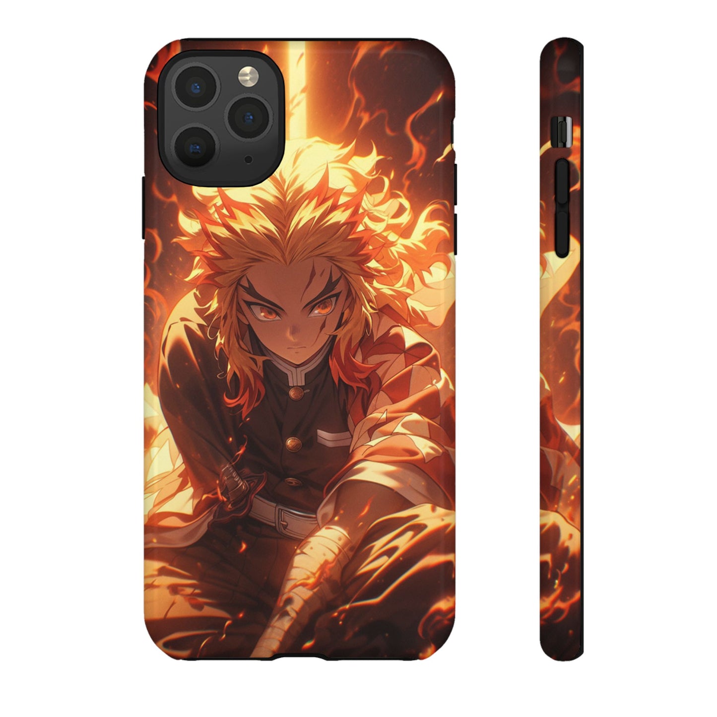 Demon Slayer Rengoku Heavy Duty Phone Case | Anime Shockproof Protective Cover – #104
