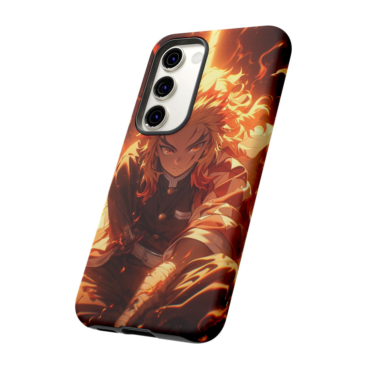 Demon Slayer Rengoku Heavy Duty Phone Case | Anime Shockproof Protective Cover – #104