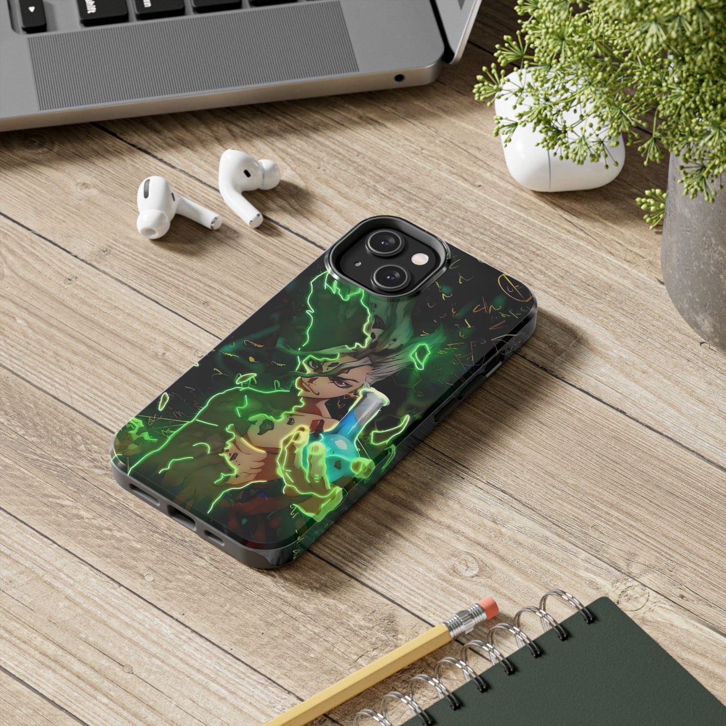 Dr. Stone Senku Tough Phone Case | Anime Heavy Duty Protective Cover – #104