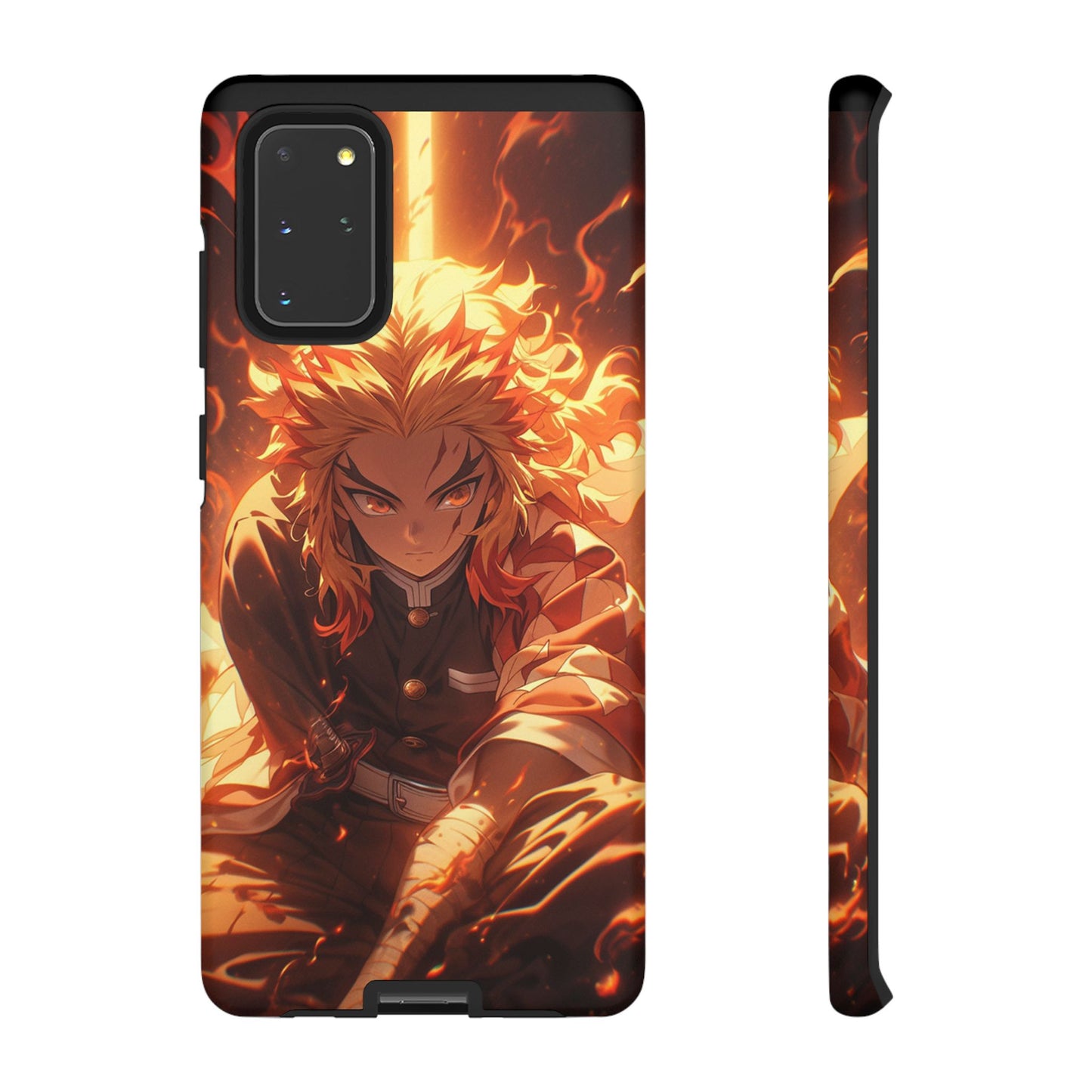 Demon Slayer Rengoku Heavy Duty Phone Case | Anime Shockproof Protective Cover – #104