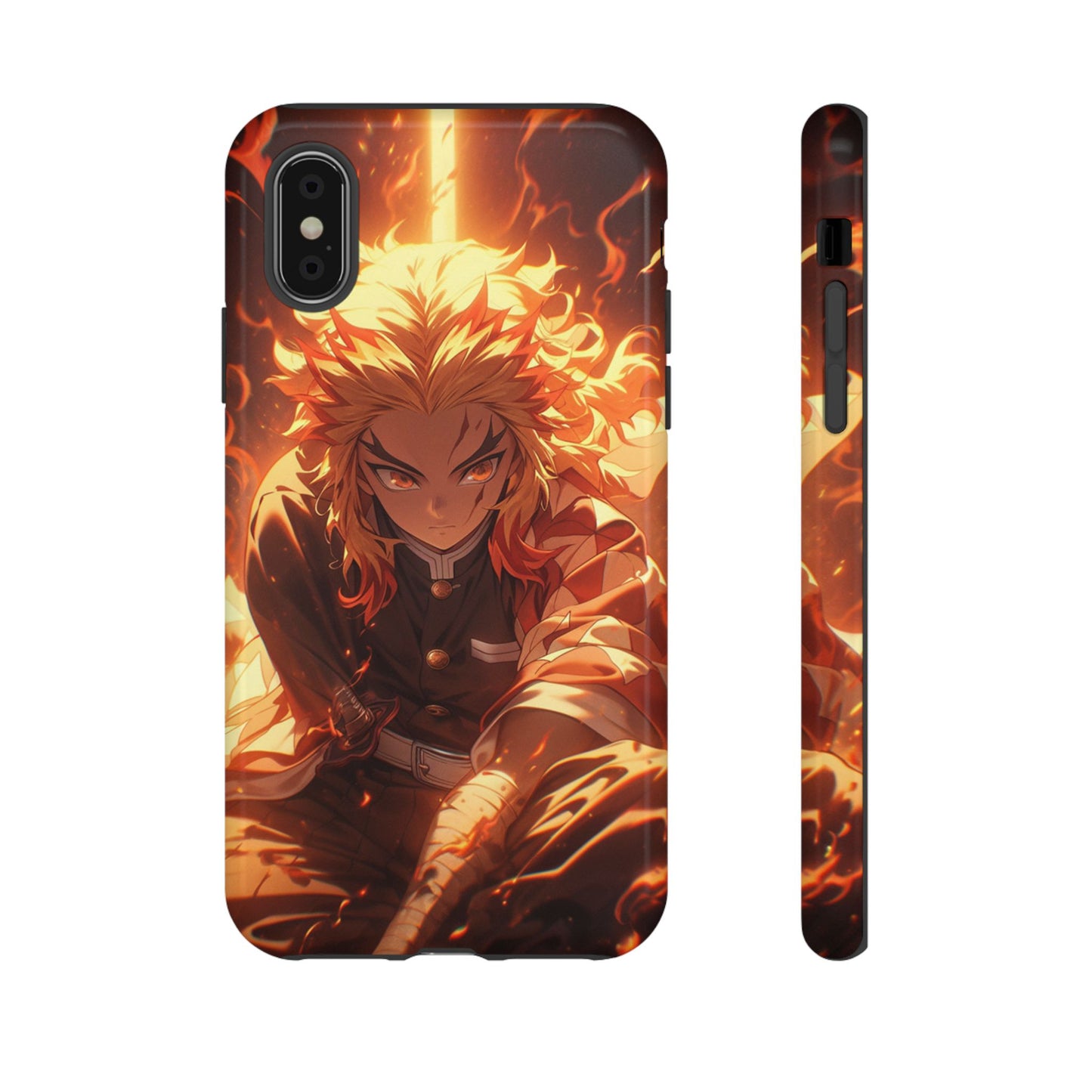 Demon Slayer Rengoku Heavy Duty Phone Case | Anime Shockproof Protective Cover – #104