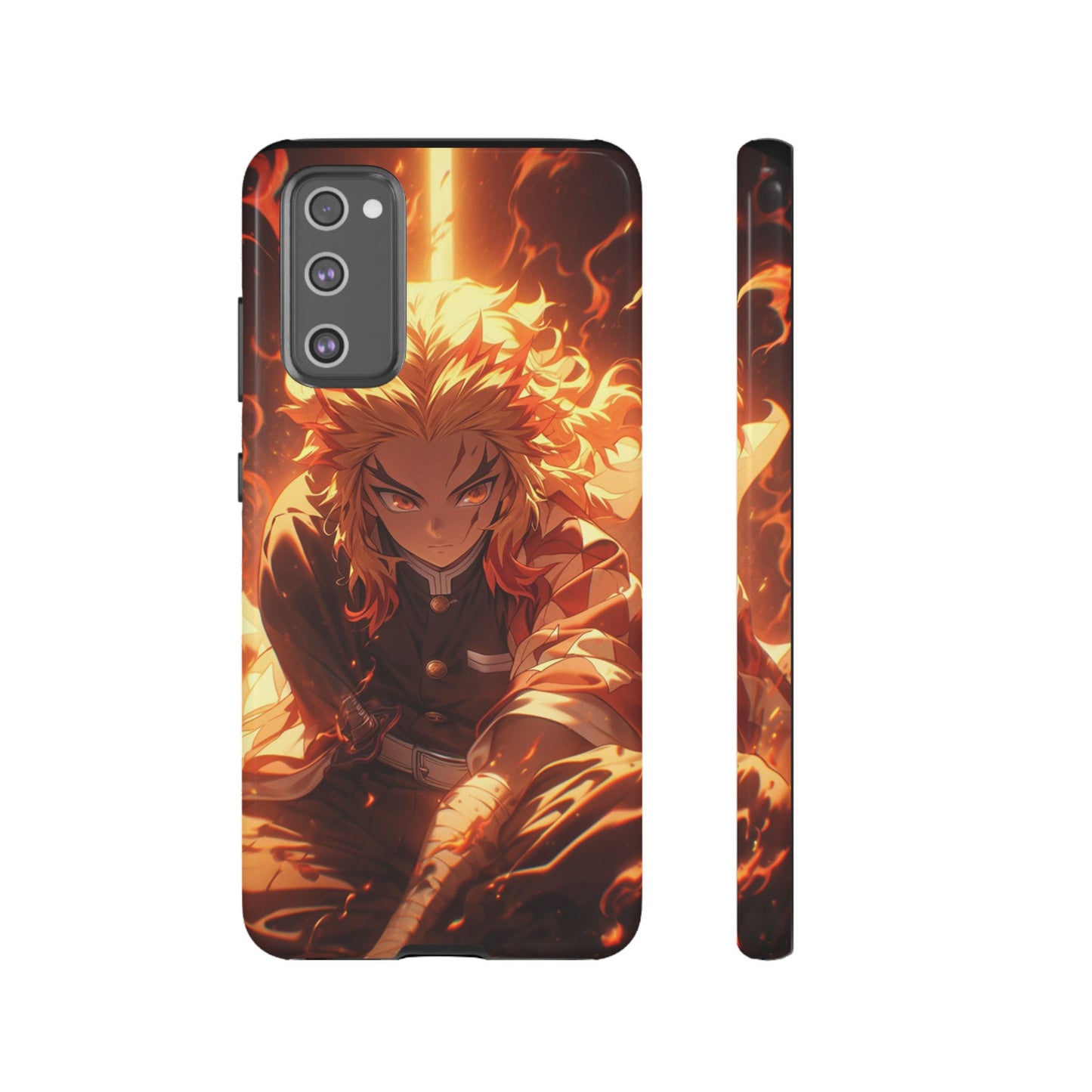 Demon Slayer Rengoku Heavy Duty Phone Case | Anime Shockproof Protective Cover – #104