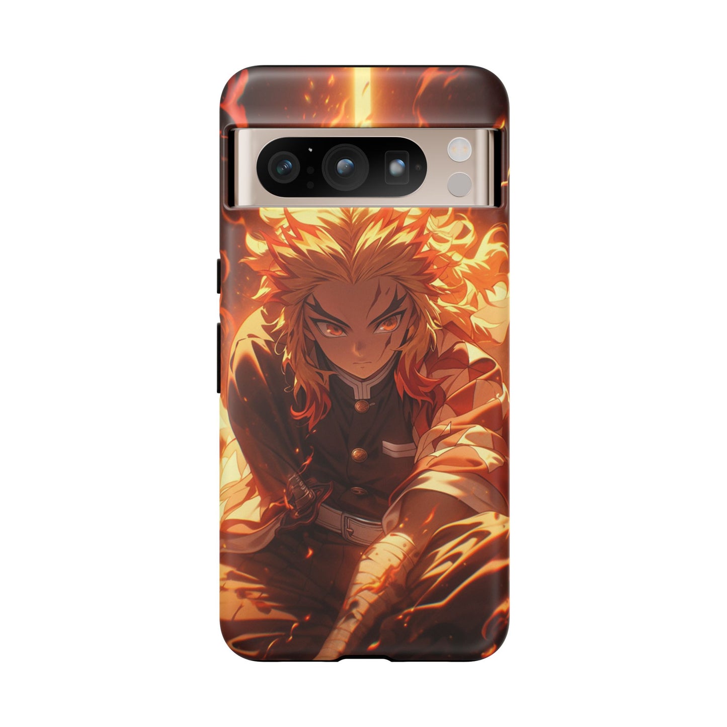 Demon Slayer Rengoku Heavy Duty Phone Case | Anime Shockproof Protective Cover – #104